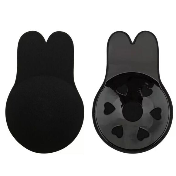 NEW Black Bras Self-Adhesive Adjustable Backless Reusable Lift Bra Cups - Picture 2 of 4